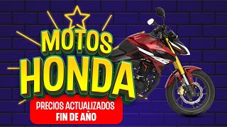 MOTOS HONDA PRECIOS PERÚ Y MODELOS ACTUALIZADOS FIN DE AÑO [upl. by Nolyag]