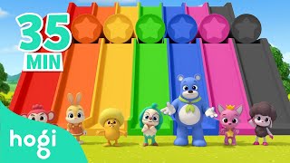 Learn Colors with Slide and More｜Compilation｜Colors for Kids｜Pinkfong amp Hogi Nursery Rhymes [upl. by Roana]