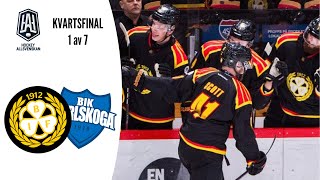 Brynäs IF  BIK Karlskoga  Höjdpunkter  Semifinal 1  Hockeyallsvenskans Slutspel 2024 [upl. by Anol]