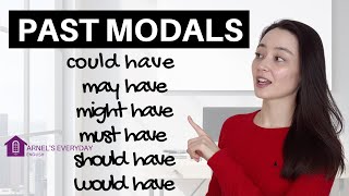 PAST MODALS could have  may have  might have  must have  should have  would have  GRAMMAR [upl. by Aicelet]