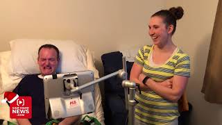 Secret Santa surprises young father of 4 battling ALS with a lifechanging gift [upl. by Notnef]