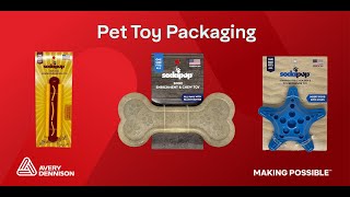 Avery Dennison Fastener Solutions Pet Toy Packaging [upl. by Annotahs240]