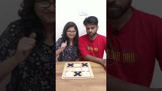 Viral TicTacToe Challenge 😂 shortsvideo husbandwifecomedy [upl. by Nosyarg]