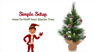 HOLIDAY DECORATING Made Easy  Glacier Tree [upl. by Pietje]