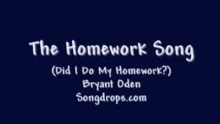 Funny Song 6 The Homework Song [upl. by Cull514]