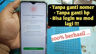 Anda Memerlukan WhatsApp Versi Resmi Untuk Masuk [upl. by Ambrosio]