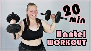 HANTEL WORKOUT für Anfänger  20 Minuten  Kurzhantel  PrimaDina [upl. by Tevis205]