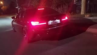 BMW G20 330i Downpipe exhaust sound BURNOUT [upl. by Busiek]