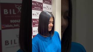 Blunt haircut style fashion blunthaircut haircare hairtutorial family salon mumbra beauty [upl. by Choo]