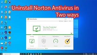 How to uninstall norton antivirus on windows 10 [upl. by Yeneffit550]