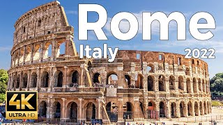 Rome 2022 Italy Walking Tour 4k Ultra HD 60fps  With Captions [upl. by Ylim]