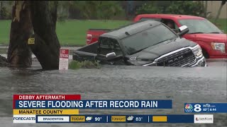 Manatee County residents try to dry out after Hurricane Debby [upl. by Lapotin]