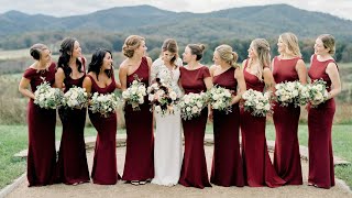 Charlottesville VA  Fall Vineyard Wedding  Pippin Hill Farm amp Vineyard [upl. by Herc313]