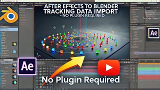 After Effects to Blender Tracking Data Import Tutorial  No Plugin Required [upl. by Aicat]