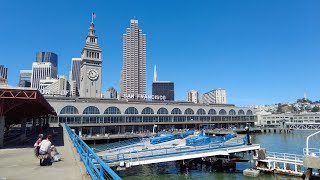 4K EMBARCADERO amp FERRY BUILDING SAN FRANCISCO CALIFORNIA USA June 16 2024 900 AM [upl. by Neoma126]