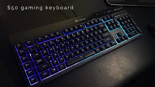 Corsair K55 RGB Keyboard Review amp Unboxing  Cheap Gaming Keyboard [upl. by Shumway890]