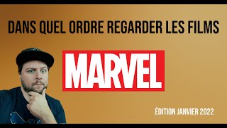 DANS QUEL ORDRE REGARDER LES FILMS MARVEL  update janvier 2022 [upl. by Ihel619]