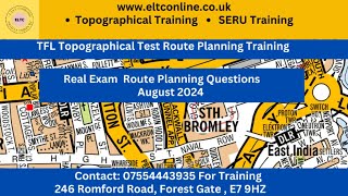 REAL Exam Route Planning Questions EXPOSED  TFL Topographical Training  Topographical Test 2024 [upl. by Aivul199]