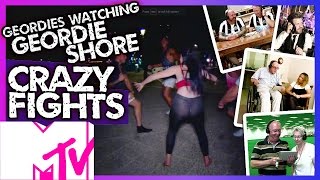 Geordies Watching Geordie Shore  Memorable Fights  MTV [upl. by Chlo343]