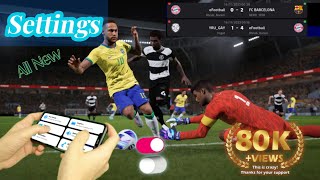 100 eFootball 2024 Settings  best control setting tips and tricks Best Setting eFootball 2024 [upl. by Siednarb]