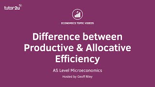 Difference between Productive and Allocative Efficiency I A Level and IB Economics [upl. by Leumel]