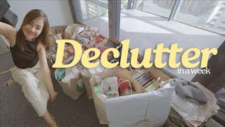 Decluttering My Whole Apartment in 7 Days [upl. by Lemahs716]