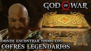 GOD OF WAR  TODOS LOS COFRES LEGENDARIOS  LOCALIZACION Y RECOMPENSAS [upl. by Ellezaj31]