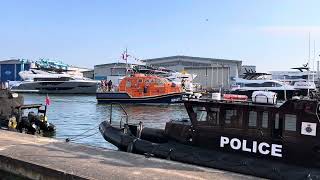 RNLI 200th Anniversary Celebrations  Poole May 19th 2024 RNLI Lifeboats returning to base [upl. by Hallie]