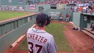 Max Scherzer Bullpen Fenway Park September 3 2013 WWWBULLPENVIDEOSCOM [upl. by Loats]