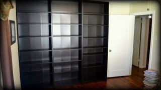 Building Ikea Billy Bookcases  Construction Timelapse [upl. by Helve709]