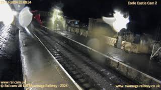 Corfe Castle Station Cam2  Swanage Railway  Railcam UK [upl. by Novikoff]