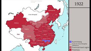 OLD Administrative Divisions of China 19111937 Every Year [upl. by Alahcim]