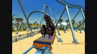 KoasterKing 205s Pipeline The Surf Coaster  RCT3 [upl. by Leidba]