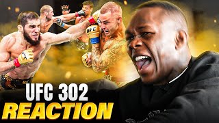 Israel Adesanya Reacts To Islam Submitting Dustin After 5 Round WAR at UFC 302 [upl. by Umeh]