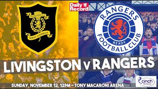 Livingston v Rangers match preview plus live stream details and team news for Premiership clash [upl. by Rakia601]