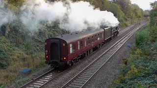 Trains amp Tones amp Sheephouse Bridge Tuffely Jn Gloucester Including Tornado Steam Engine 121121 [upl. by Aiuqram]