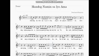 Handog Namin sa Iyo Ama Tenor Vocal Guide [upl. by Dorina]