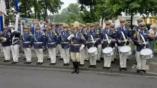 Die große OberstParade am Sonntag in Kapellen zu Ehren des Oberst HeinzWilli Otten 2016 [upl. by Aihseym]