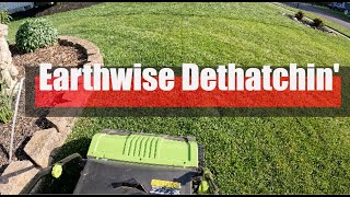 How to use the Earthwise Dethatcher [upl. by The]