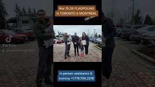 Flagpoling expert tour Toronto amp Montreal shorts [upl. by Lizzie229]