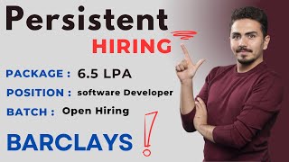 BIggest Hiring  persisteNT  Barclays  Razorpay Hiring  All batches apply  wwwdataTpointcom [upl. by Hemminger]