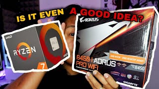 Can Ryzen 7 work on Aorus B450i Pro Wifi Lets do full VRM Temperature Review [upl. by Rowell236]