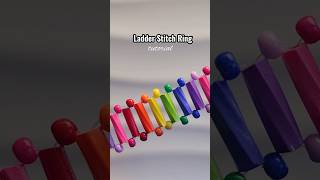 ladder stitch ring beadedjewelry tutorial diy preppy [upl. by Essy50]