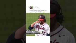 College baseball player gives a GREAT interview baseball mlb [upl. by Ziwot]