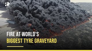 Kuwait City All You Need To Know About Blazing Fire At World’s Biggest Tyre Graveyard [upl. by Airom]