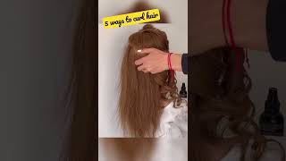 5 Ways to Curl Hair with a Curling Iron 💥 howtocurlhair [upl. by Maddi]