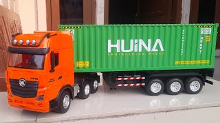 Huina RC Trailer Container 1317 Reviwe Scala 118 [upl. by Ardnaed]