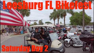 Leesburg Florida Bikefest  Saturday Afternoon at Bikefest Day 2 [upl. by Eihpos]