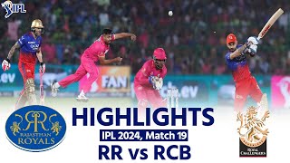 RR vs RCB IPL 2024 Rajasthan Royals vs Royal Challengers Bengaluru Today  Full Match Highlights [upl. by Llewkcor]