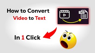 🔷 Youtube Video to Text Converter  Video to Text Converter  Transcribe Video to Text ✅ [upl. by Bonneau]